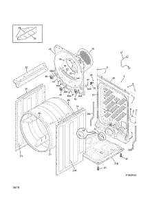 Cabinet / Drum parts for Kenmore Dryer 417.91122311 (41791122311, 417 91122311) from AppliancePartsPros.com