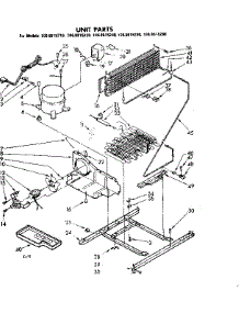 Unit Parts parts for Kenmore Refrigerator 106.8615210 (1068615210, 106 8615210) from AppliancePartsPros.com