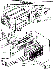 Cabinet Parts parts for Kenmore Heat Pump System 106.8702080 (1068702080, 106 8702080) from AppliancePartsPros.com