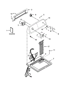 Top And Console Parts parts for Kenmore Dryer 110.70222512 (11070222512, 110 70222512) from AppliancePartsPros.com