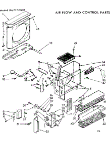 Air Flow And Control Parts parts for Kenmore Heat Pump System 106.7772190Z (1067772190Z, 106 7772190Z) from AppliancePartsPros.com