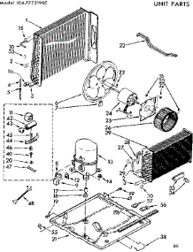 Unit Parts parts for Kenmore Heat Pump System 106.7772190Z (1067772190Z, 106 7772190Z) from AppliancePartsPros.com