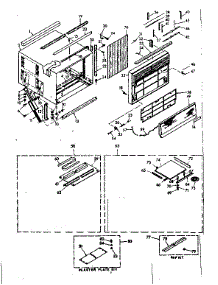 Cabinet Parts parts for Kenmore Heat Pump System 106.70220 (10670220, 106 70220) from AppliancePartsPros.com
