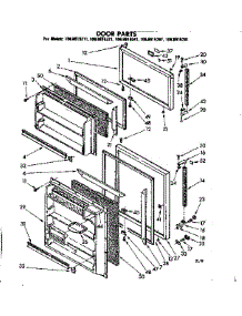 Door Parts parts for Kenmore Refrigerator 106.8615241 (1068615241, 106 8615241) from AppliancePartsPros.com