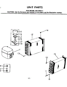 Unit Parts parts for Kenmore Heat Pump System 253.7795111 (2537795111, 253 7795111) from AppliancePartsPros.com