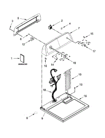 Top And Console Parts parts for Kenmore Dryer 110.C60242511 (110C60242511, 110 C60242511) from AppliancePartsPros.com