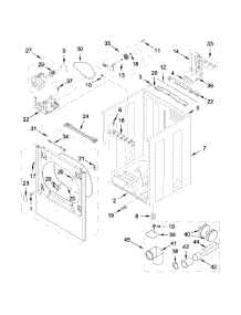 Cabinet Parts parts for Kenmore Dryer 110.69132413 (11069132413, 110 69132413) from AppliancePartsPros.com