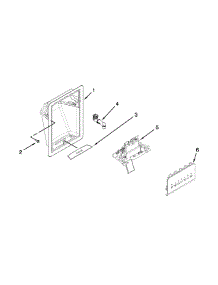 Dispenser Parts parts for Kenmore Refrigerator 106.51122211 (10651122211, 106 51122211) from AppliancePartsPros.com