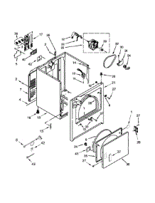 Cabinet Parts parts for Kenmore Dryer 110.C62332511 (110C62332511, 110 C62332511) from AppliancePartsPros.com