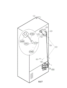 Valve And Water Parts parts for Kenmore Refrigerator 795.70322311 (79570322311, 795 70322311) from AppliancePartsPros.com