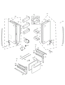 Door Parts parts for Kenmore Refrigerator 795.70322311 (79570322311, 795 70322311) from AppliancePartsPros.com