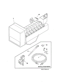 Ice Maker parts for Kenmore Refrigerator 253.7888901E (2537888901E, 253 7888901E) from AppliancePartsPros.com