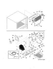 System parts for Kenmore Refrigerator 253.7888401E (2537888401E, 253 7888401E) from AppliancePartsPros.com