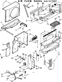 Air Flow Parts parts for Kenmore Heat Pump System 106.7750991 (1067750991, 106 7750991) from AppliancePartsPros.com