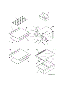 Shelves parts for Kenmore Refrigerator 253.7888201E (2537888201E, 253 7888201E) from AppliancePartsPros.com
