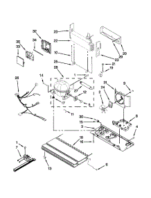 Unit Parts parts for Kenmore Refrigerator 596.72003018 (59672003018, 596 72003018) from AppliancePartsPros.com