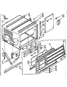 Cabinet Parts parts for Kenmore Heat Pump System 106.73810 (10673810, 106 73810) from AppliancePartsPros.com