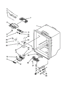 Refrigerator Liner Parts parts for Kenmore Refrigerator 596.72003017 (59672003017, 596 72003017) from AppliancePartsPros.com