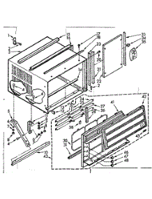 Cabinet Parts parts for Kenmore Heat Pump System 106.73220 (10673220, 106 73220) from AppliancePartsPros.com