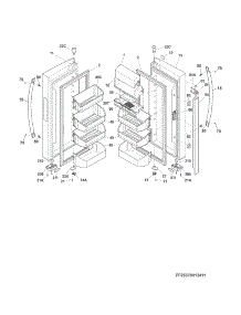 Fresh Food Door parts for Kenmore Refrigerator 253.70419411 (25370419411, 253 70419411) from AppliancePartsPros.com