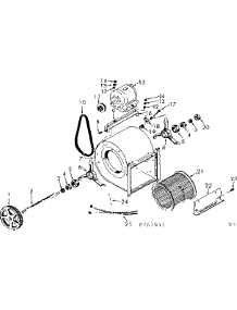 Blower Assembly parts for Kenmore Furnace 867.761961 (867761961, 867 761961) from AppliancePartsPros.com