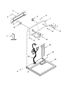 Top And Console Parts parts for Kenmore Dryer 110.C60222511 (110C60222511, 110 C60222511) from AppliancePartsPros.com