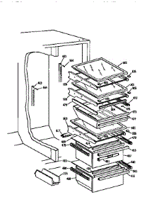 Fresh Food Section parts for Kenmore Refrigerator 363.9552780 (3639552780, 363 9552780) from AppliancePartsPros.com