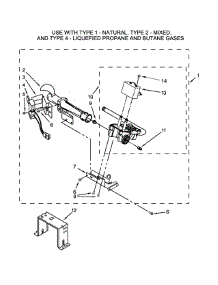 W10336852 Burner Assembly Parts parts for Kenmore Dryer 110.72331511 (11072331511, 110 72331511) from AppliancePartsPros.com