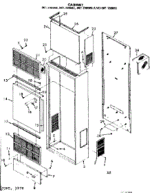 Cabinet parts for Kenmore Furnace 867.736641 (867736641, 867 736641) from AppliancePartsPros.com