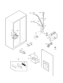 Ice And Water Parts parts for Kenmore Refrigerator 795.51814410 (79551814410, 795 51814410) from AppliancePartsPros.com