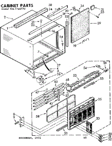 Cabinet Parts parts for Kenmore Heat Pump System 106.7760770 (1067760770, 106 7760770) from AppliancePartsPros.com