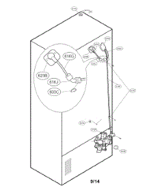 Valve And Water Tube Parts parts for Kenmore Refrigerator 795.73065410 (79573065410, 795 73065410) from AppliancePartsPros.com