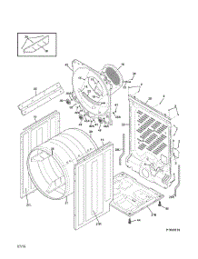 Cabinet / Drum parts for Kenmore Dryer 417.81122311 (41781122311, 417 81122311) from AppliancePartsPros.com