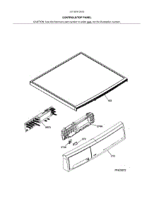 Controls / Top Panel parts for Kenmore Dryer 417.81912510 (41781912510, 417 81912510) from AppliancePartsPros.com