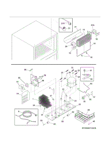System parts for Kenmore Refrigerator 253.70629410 (25370629410, 253 70629410) from AppliancePartsPros.com