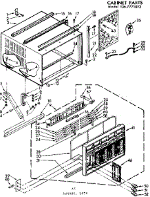 Cabinet Parts parts for Kenmore Heat Pump System 106.7771892 (1067771892, 106 7771892) from AppliancePartsPros.com