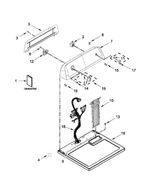 Top And Console Parts parts for Kenmore Dryer 110.C60222510 (110C60222510, 110 C60222510) from AppliancePartsPros.com