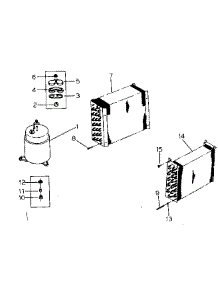 Unit Parts parts for Kenmore Heat Pump System 253.8751460 (2538751460, 253 8751460) from AppliancePartsPros.com