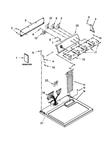 Top And Console Parts parts for Kenmore Dryer 110.62342510 (11062342510, 110 62342510) from AppliancePartsPros.com