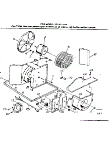 Electrical System & Air Handling Parts parts for Kenmore Heat Pump System 253.8711414 (2538711414, 253 8711414) from AppliancePartsPros.com