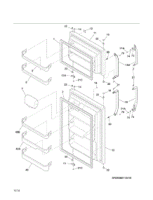 Doors parts for Kenmore Refrigerator 253.60113410 (25360113410, 253 60113410) from AppliancePartsPros.com
