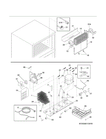 System parts for Kenmore Refrigerator 253.60113410 (25360113410, 253 60113410) from AppliancePartsPros.com