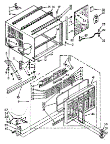 Cabinet parts for Kenmore Heat Pump System 106.8741400 (1068741400, 106 8741400) from AppliancePartsPros.com