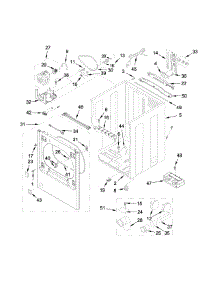 Cabinet Parts parts for Kenmore Dryer 110.78133410 (11078133410, 110 78133410) from AppliancePartsPros.com