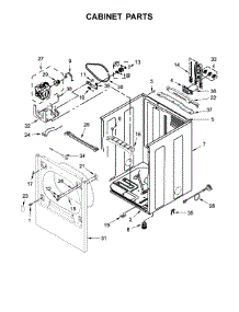 Cabinet Parts parts for Kenmore Dryer 110.C68133410 (110C68133410, 110 C68133410) from AppliancePartsPros.com