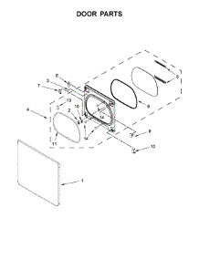 Door Parts parts for Kenmore Dryer 110.69133410 (11069133410, 110 69133410) from AppliancePartsPros.com