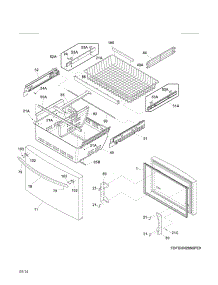 Freezer Drawer, Baskets parts for Kenmore Refrigerator 253.70419410 (25370419410, 253 70419410) from AppliancePartsPros.com
