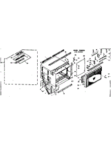 Cabinet Parts parts for Kenmore Heat Pump System 106.66660 (10666660, 106 66660) from AppliancePartsPros.com