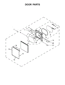 Door Parts parts for Kenmore Dryer 110.C68132410 (110C68132410, 110 C68132410) from AppliancePartsPros.com