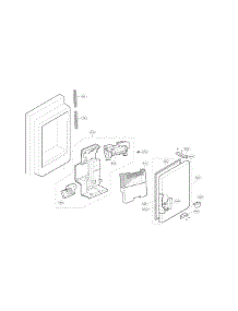 Ice Maker Parts parts for Kenmore Refrigerator 795.70332410 (79570332410, 795 70332410) from AppliancePartsPros.com